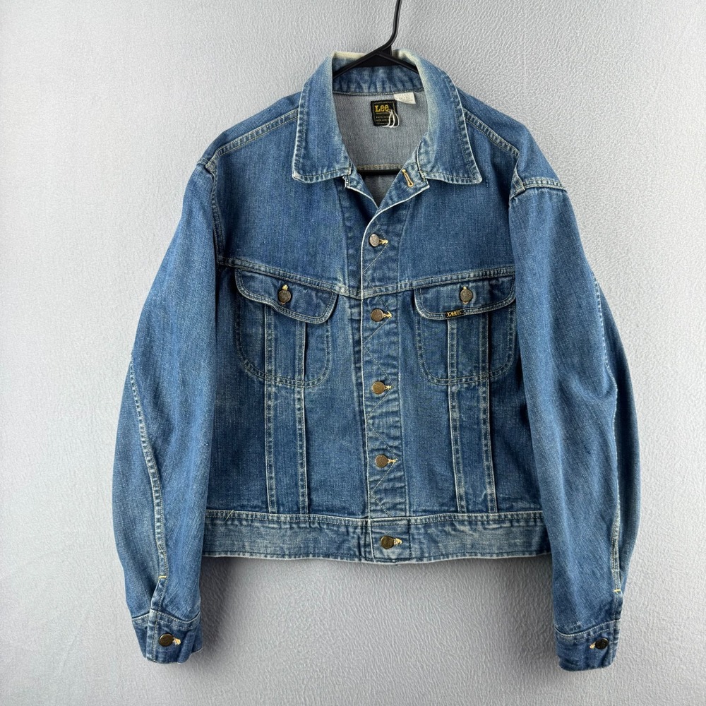 Vintage Lee Rider Jacket Mens L Fits 23.5x22 101-J 60s 70s Sanforized Union USA
